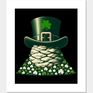 Shamrock And Rock Saint Patricks Day Posters and Art